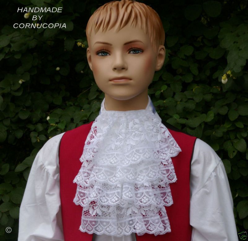 BOYS VICTORIAN / GEORGIAN LACE JABOT/CRAVAT