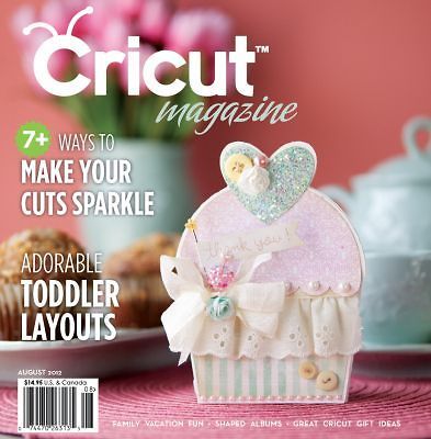 Cricut Magazine AUGUST 2012 Brand New Cartridge & Machine Idea Book