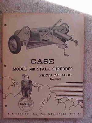 1956 Case Tractor Parts Catalog 680 Stalk Shredder r