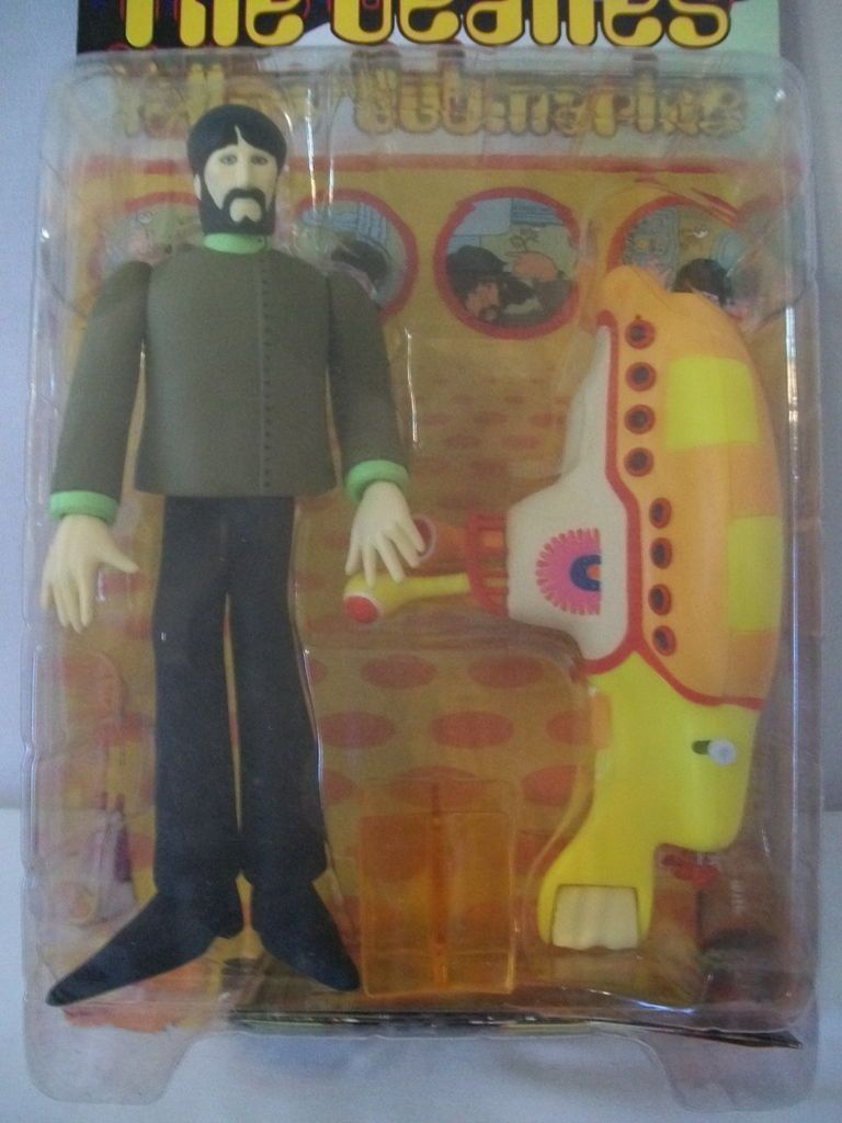 BEATLES GEORGE HARRISON MCFARLANE YELLOW SUBMARINE FIGURINE MIB #D1260