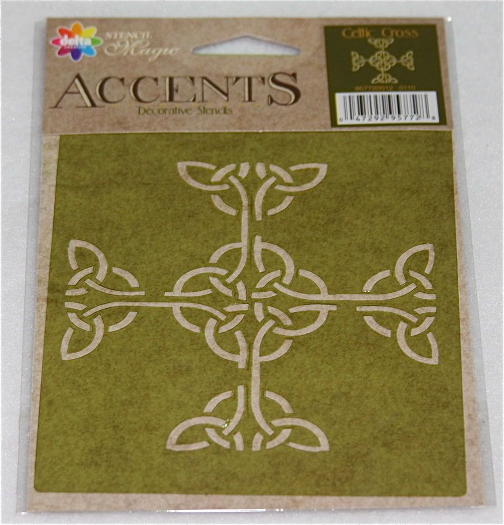 Delta Stencil Magic   Accents   Celtic Cross Design