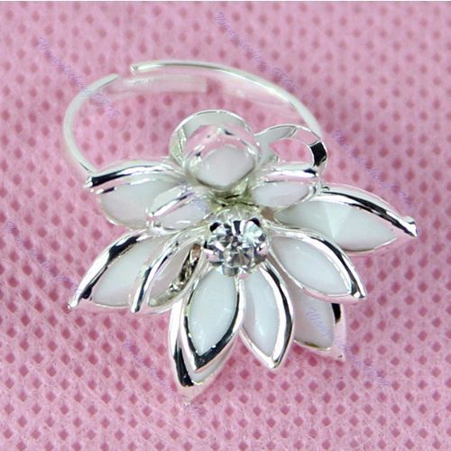 Fashion Exquisite Noble Cute Lotus Flower Sweet Ring