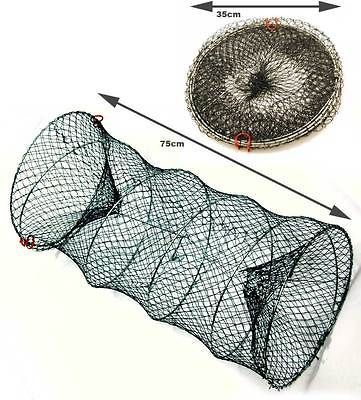 BISON LOBSTER CRAYFISH CRAB CREEL NET BAIT TRAP POT FISHING & LINE