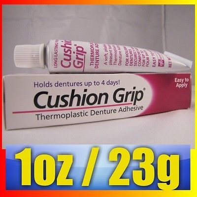 New Cushion Grip Thermoplastic Denture Adhesive Teeth Cream Seal 1