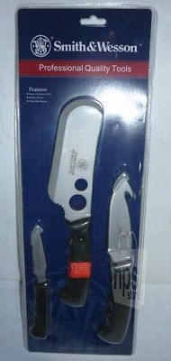 Smith & Wesson SWCAMPCP Bullseye 3pc Campfire Knife Set NEW