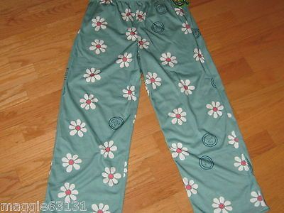 Girls S 5/6 LIFE IS GOOD Sea Green Tossed Daises Pajama Lounge Sleep