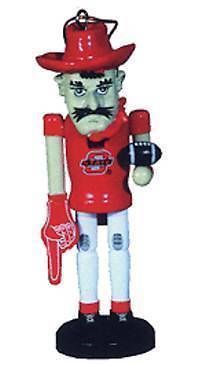 OKLA STATE UNIVERSITY COWBOYS MASCOT NUTCRACKER ORN NIB