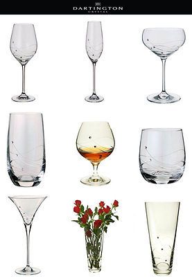 Dartington Crystal Glitz Glasses with Swarovski Elements Tumbler Vase