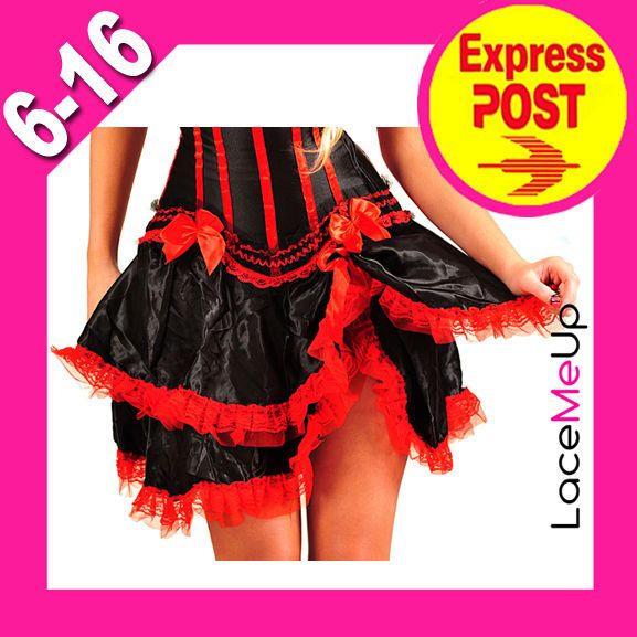 NEW BURLESQUE MOULIN DANCE CAN CAN SKIRT S/M/L/XL/2XL