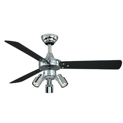 AireRyder F0003 Cyrus 42 Inch Ceiling Fan, Chrome