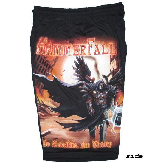 HAMMERFALL No Sacrifice No Victory Shorts h61 New Free Size