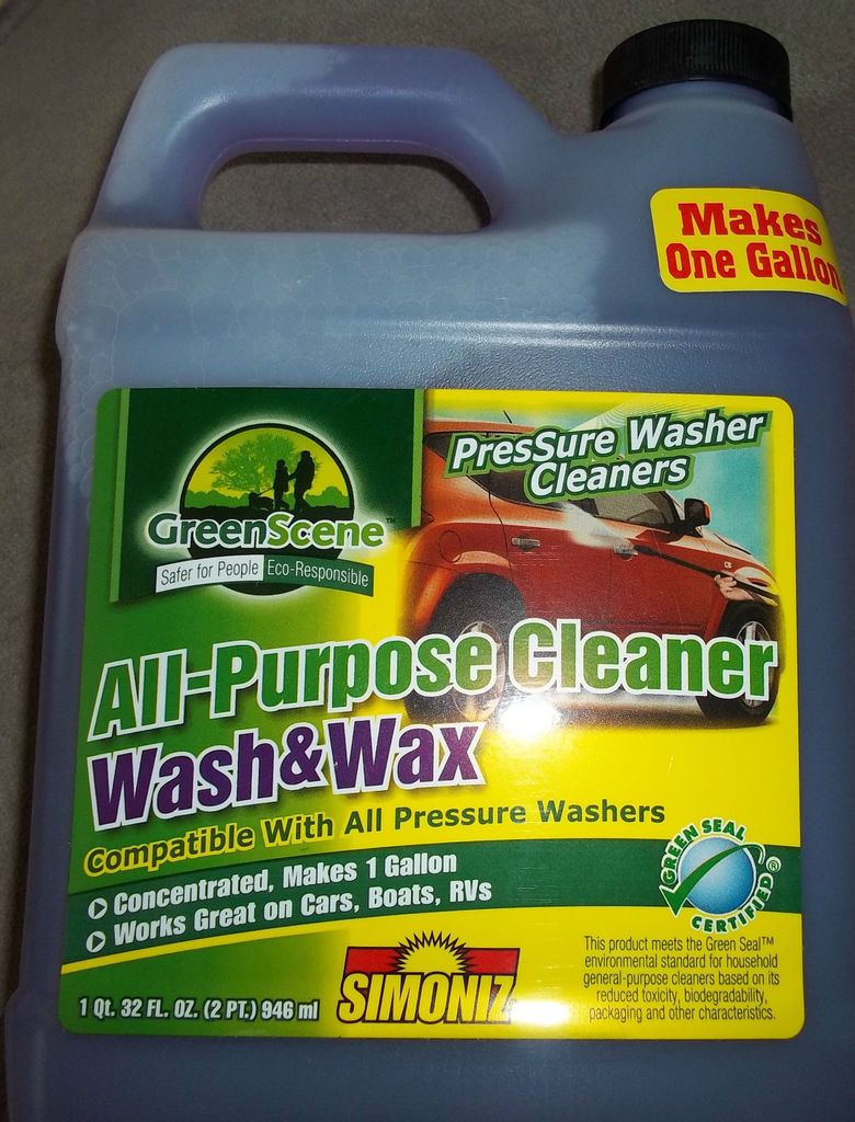 SIMONIZ GREEN SCENE ALL PURPOSE PRESSURE WASHER WASH & WAX CONCENTRATE