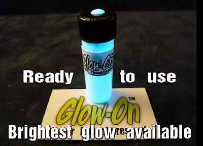 Glow On AQUA COLOR glow in the dark paint/ Gun sights Fishing lures, 4