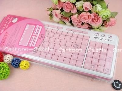 HelloKitty Multimedia Slim Desktop USB Keyboard