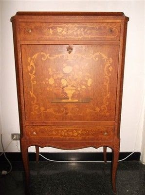 INLAID VINTAGE ANTIQUE ITALIAN DESIGNERS BAR CABINET 12IT027