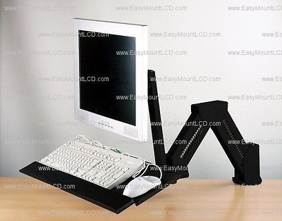 LCD Monitor/Keyboa rd Stand Desktop/Wall Mount Black