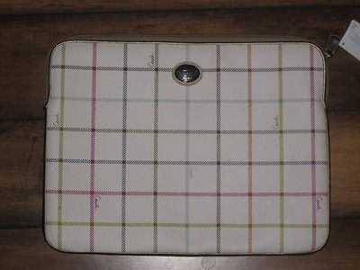 COACH Peyton Tattersall Laptop Computer Case Sleeve Multicolor  62541