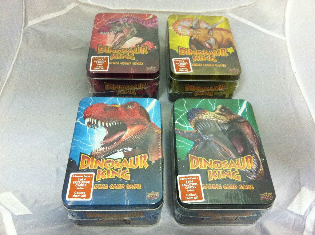 Dinosaur King Trading Card Game RARE Collector Tin   Various Colours