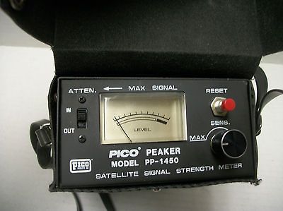 Pico Peaker PP 1450 Satellite Signal Strength Meter Excellent