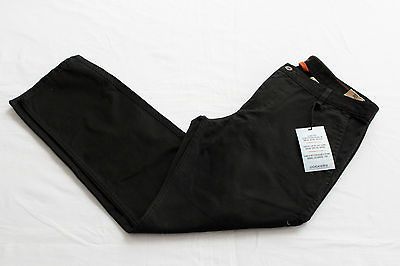 DOCKERS Mens BLACK ALPHA KHAKI SLIM FLAT FRONT 5 POCKET PANTS NWT 34 x