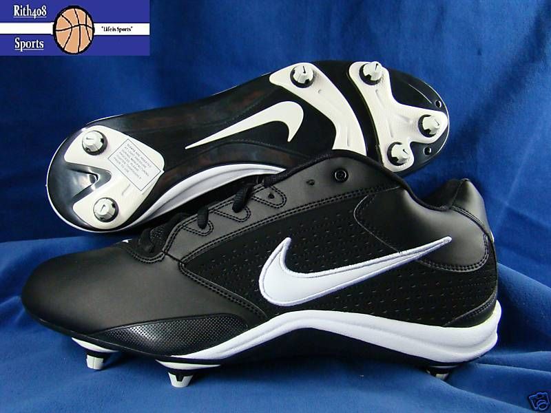 NIKE STRIKE FORCE BLACK WHITE MENS FOOTBALL CLEATS 16