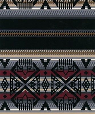 Dine Black Southwest Aztec Fleece Fabric Print by the Yard o28403 2b