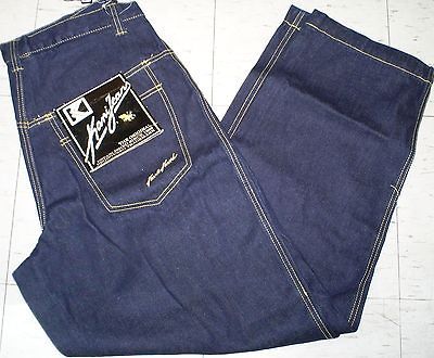 KANI #7 BLACK RINSED 5 PKTS URBAN HIP HOP DJ MUSIC DENIM JEAN SZ 38