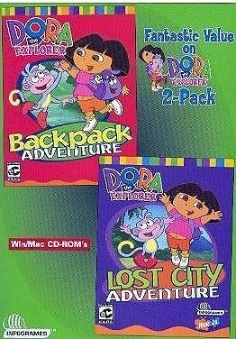 DORA The Explorer (2 PC Games) Backpack+Lost City Adventure