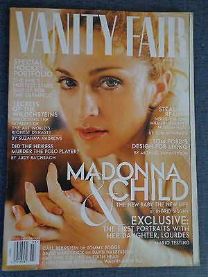 Madonna Vanity Fair March 1998 Very good Madonna and child