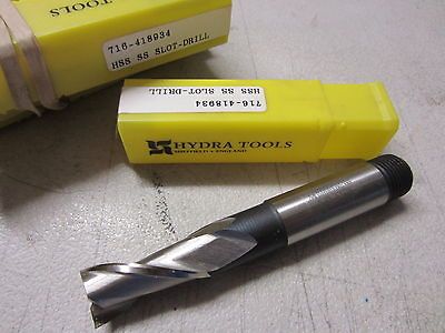 new HYDRA TOOLS 16mm 1 3/8 Long 2FL Slot Drill threaded screwed