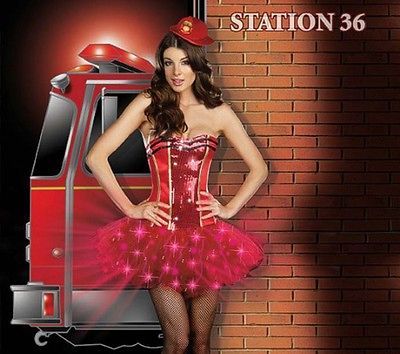 LIGHT UP Corset Tutu Dress Halloween Costume 7492 Dreamgirl Set