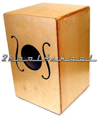 Handmade 18 Cajon Percussion Box Hand Drum Natural