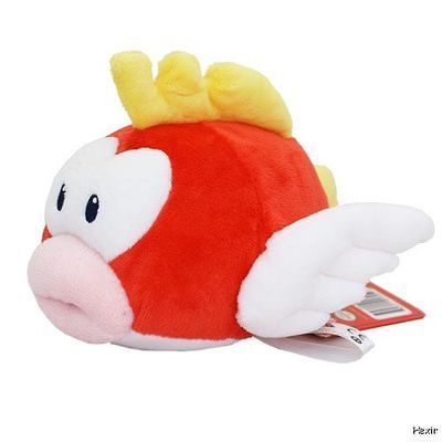 Super Mario Brothers Character Plushie CHEEP CHEEP New (6 Plush Toy