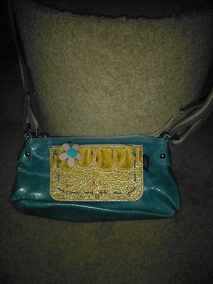 Gabs Made in Italy Leather and Vinyl Multicolored Handbag