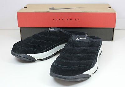 NEW Nike Vintage Sandals Air SOC MOC Suede 810010 011 Black/White Ms on ...