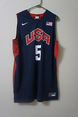 NEW NIKE MEMS USA KEVIN DURANT 2012 Olympics BASKETBALL Jersey SZ XL