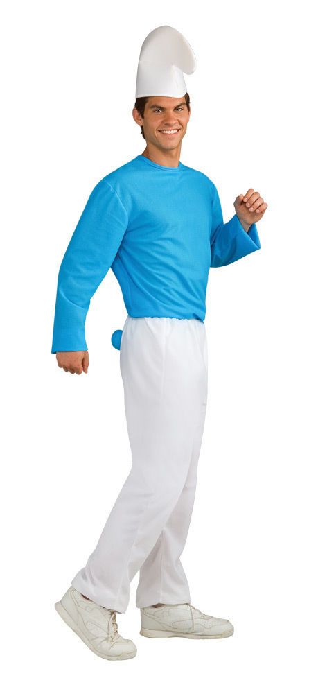 Smurf The Smurfs Blue Hat Gnome Adult Mens Costume NEW