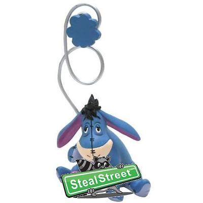 Winnie The Pooh Eeyore Sitting Holding Flower Picture Clip Holder