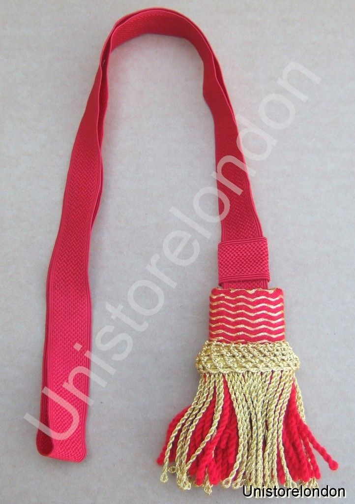 Sword Knot French Napoleonic Guard NCO Red Gold R630