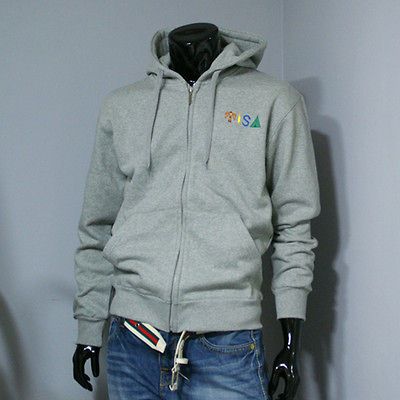 NEW TISA TI$A HERME$ ZIP UP WINTER HOODIE (GRAY)