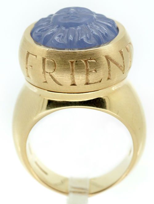 Stephen Webster 18k Yellow Gold Chalcedony Friend Ring