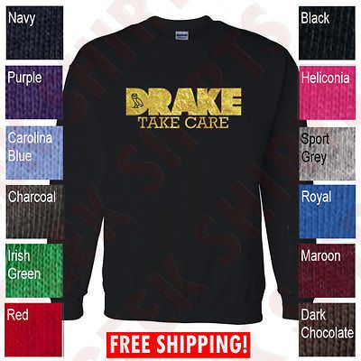 Take Care Drake CREWNECK sweatshirt OVOxo owl YMCMB lil wayne sweater