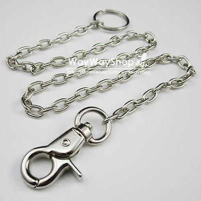 18 Steel Chain Keyring Snap Swivel Trigger for money clip cash Wallet