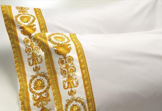 VERSACE Medusa Pillow Case Set 2 pieces Queen Size White