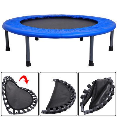 36 Round Fitness Mini Trampoline Folding Rebounder Indoor Outdoor