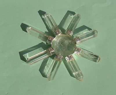 PYRAMID ENERGY GENERATOR CLEAR QUARTZ PYRAMID 8 ARMS POWER INFINIT (EE