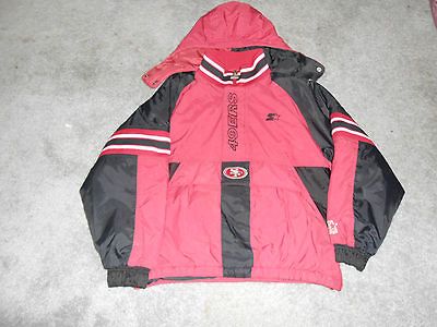 Vintage San Francisco 49ers Starter Jacket Pullover Kids LARGE