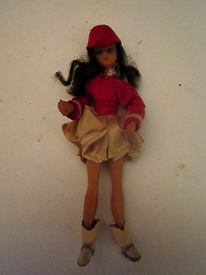 Vintage Majorette Doll Vinyl 7 w Boots & Red Jacket RARE 1960s