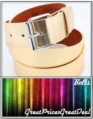 Plain Leather Mens Belt Snap On Removable Celebrity Buckle Solid