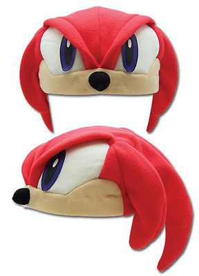 Official Licensed Sonic Hedgehog Sonic Fleece Cap   Knuckles (#2308)